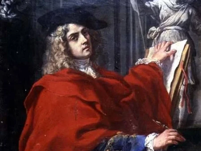 1674-Pier Leone Ghezzi - Autoritratto